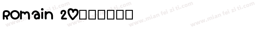 Romain 20字体转换